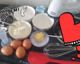 Hình bước làm 1 của món Bánh bông lan cheese