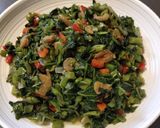 A picture of step 1 of Stir Fry Kangkong.