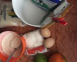 A picture of step 1 of Mango-coconut pancakes.