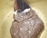 A picture of step 1 of Milkmaid chocolate shorts.