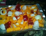 A picture of step 2 of Butternut squash soup.