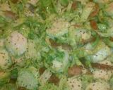 A picture of step 2 of Warm Shaved Brussels Sprouts Salad.