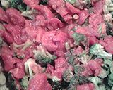 A picture of step 2 of Cheesy Stewed tomatoes and broccoli.