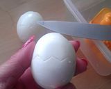 A picture of step 8 of Vickys Bento Box Eggs (I know lol).