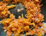 A picture of step 4 of Vegetable Kolhapuri.