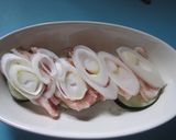 A picture of step 2 of Easy Layered Pork Belly and Eggplant.