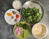Palak kadhi pakoda recipe step 1 photo