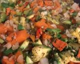 Foto del paso 1 de la receta: Paquetitos de caprese de vegetales y choclo cremoso y jamón Una delicia‼️
