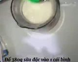 Hình bước làm 1 của món Sữa chua úp ngược