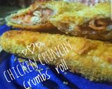 A picture of step 5 of Chicken crunchy crumbs roll.