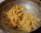 A picture of step 2 of Moong dal halwa.