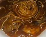 Foto del paso 5 de la receta: Fideos Tomoshiraga Somen en salsa oriental de pescado, con albóndigas, y gambas langostineras