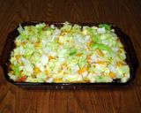 A picture of step 10 of taco casserole.