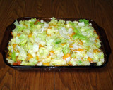 A picture of step 10 of taco casserole.