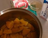 A picture of step 1 of Kabocha Squash Pudding.