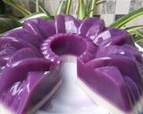 Foto langkah ke 5 dari resep Puding Ubi Ungu.
