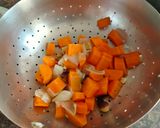 A picture of step 2 of Creamy Carrot and Ginger soup.