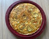 Une image de l'étape 6 de Quiche printanière poireaux chèvre frais et herbes de Provence.