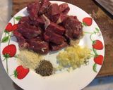 Hình bước làm 1 của món Bò lúc lắc