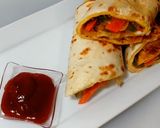 A picture of step 9 of Tortilla Egg Roll.