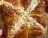 A picture of step 7 of Crab Rangoon Stuffed Hawaiian Rolls.