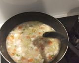 A picture of step 10 of Mun Tahu Ayam / Chinese Chicken Tofu Thick Soup.