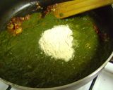 A picture of step 4 of Sarson Da Saag.