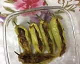 A picture of step 3 of Stuffed mulag (mirchi)chilli.