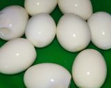 A picture of step 1 of Spaghetti with Eggs.