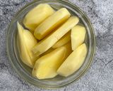 A picture of step 1 of Comfort potatoes salad.