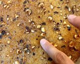 A picture of step 3 of Basbousa Mix Cake 🥰.