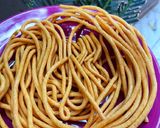 A picture of step 4 of Tikha Gathiya.
