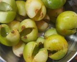 A picture of step 1 of Ripe Gunda sabji.