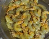 A picture of step 1 of Shorshe Chingri.