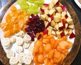 A picture of step 1 of Fruits Chaat.