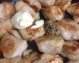 A picture of step 5 of Pan-fried Chicken Breast with Mayonnaise and Mustard.