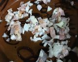Foto del paso 3 de la receta: Fetuccini a la crema con tocino