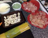A picture of step 1 of Chicken & Bacon Spaghetti.