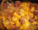 A picture of step 9 of spaghetti squash for the kids.