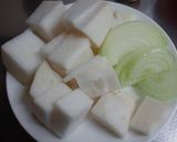 A picture of step 1 of Easy ❤ Turnip and Soy Milk Potage ❤.