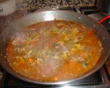 Foto del paso 8 de la receta Paella de alcachofas y bacalao