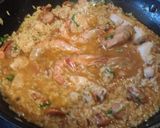 A picture of step 7 of Easy Chicken Paella.