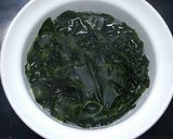 A picture of step 1 of Stir-fried Eggs and Wakame Seaweed with Chikuwa.