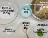 Une image de l'étape 1 de Matcha Jouyo Manjyu (Wagashi).