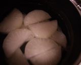 A picture of step 2 of Boiled Daikon with Squid.