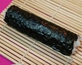 A picture of step 7 of Decorated Sushi Rolls: Snowmen Nori Rolls.