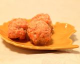 A picture of step 8 of Cream Soup Of Salmon Balls, Chinese Cabbage And Mushroom.