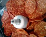 A picture of step 1 of Ultimate Pepperoni Pineapple Pizza Burgers.