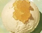 A picture of step 14 of Avacado Ice-cream topped with Cavier.
