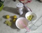 A picture of step 1 of Soda lemon.